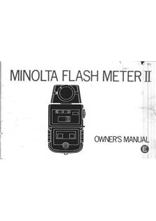 Minolta Flashmeter 2 manual. Camera Instructions.